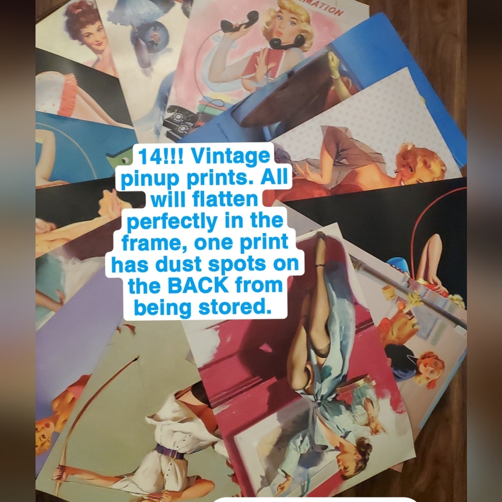 Vintage Pinup Art Prints Collection